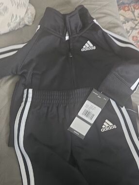 Adidas Kids Black Track Pants - Classic 3-Stripes